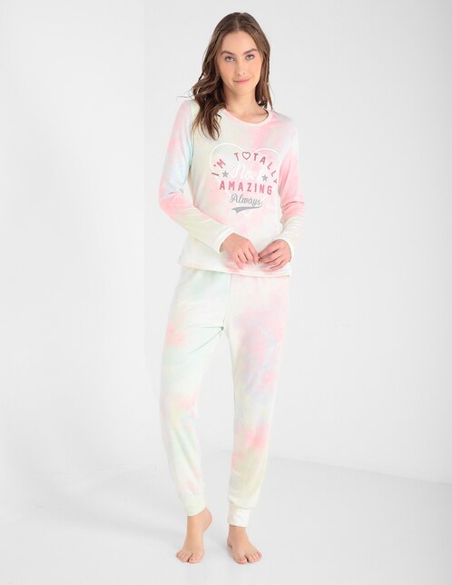 Conjunto pijama Non Stop con diseño tie dye en SB
