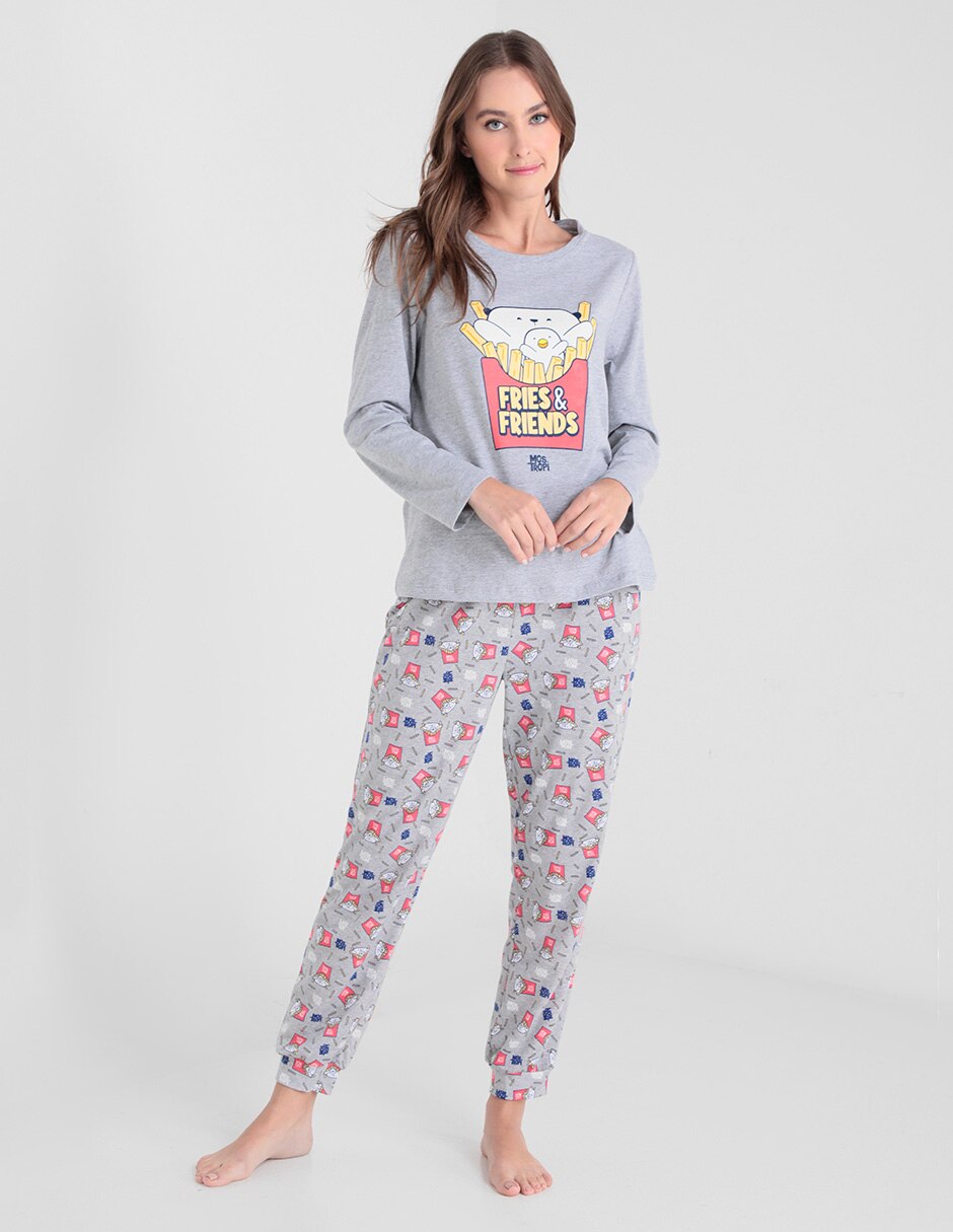 Conjunto pijama Mostropi con diseño gráfico en SB