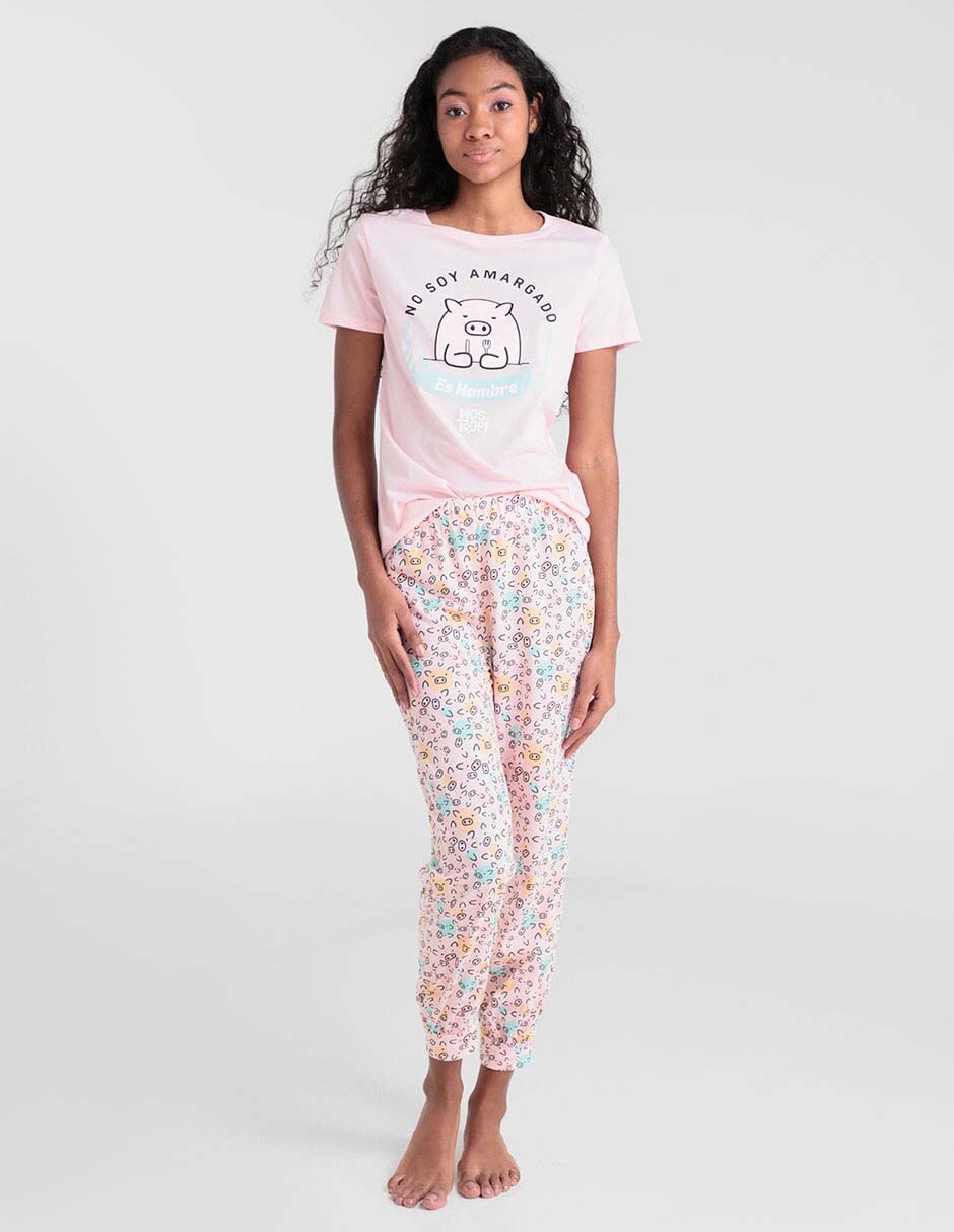 Conjunto pijama Mostropi con diseño gráfico en SB